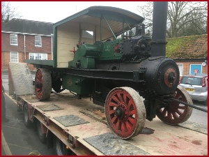 Steam vehicle moved to Milestones Museum, Basingstoke